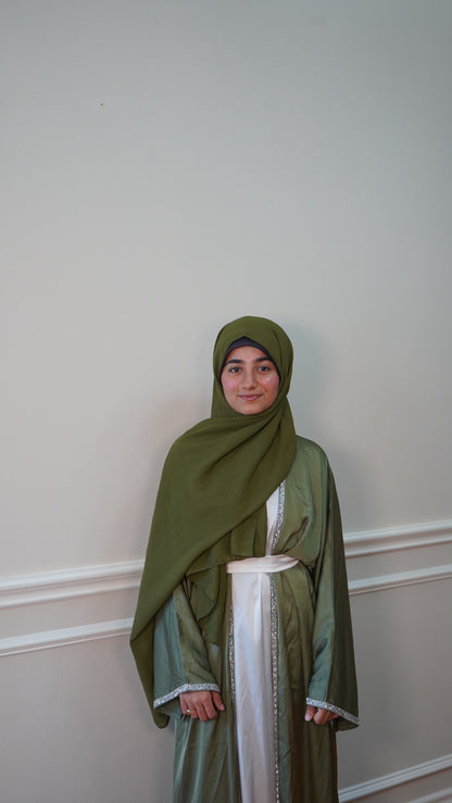 Luxury Green And White 4 Piece